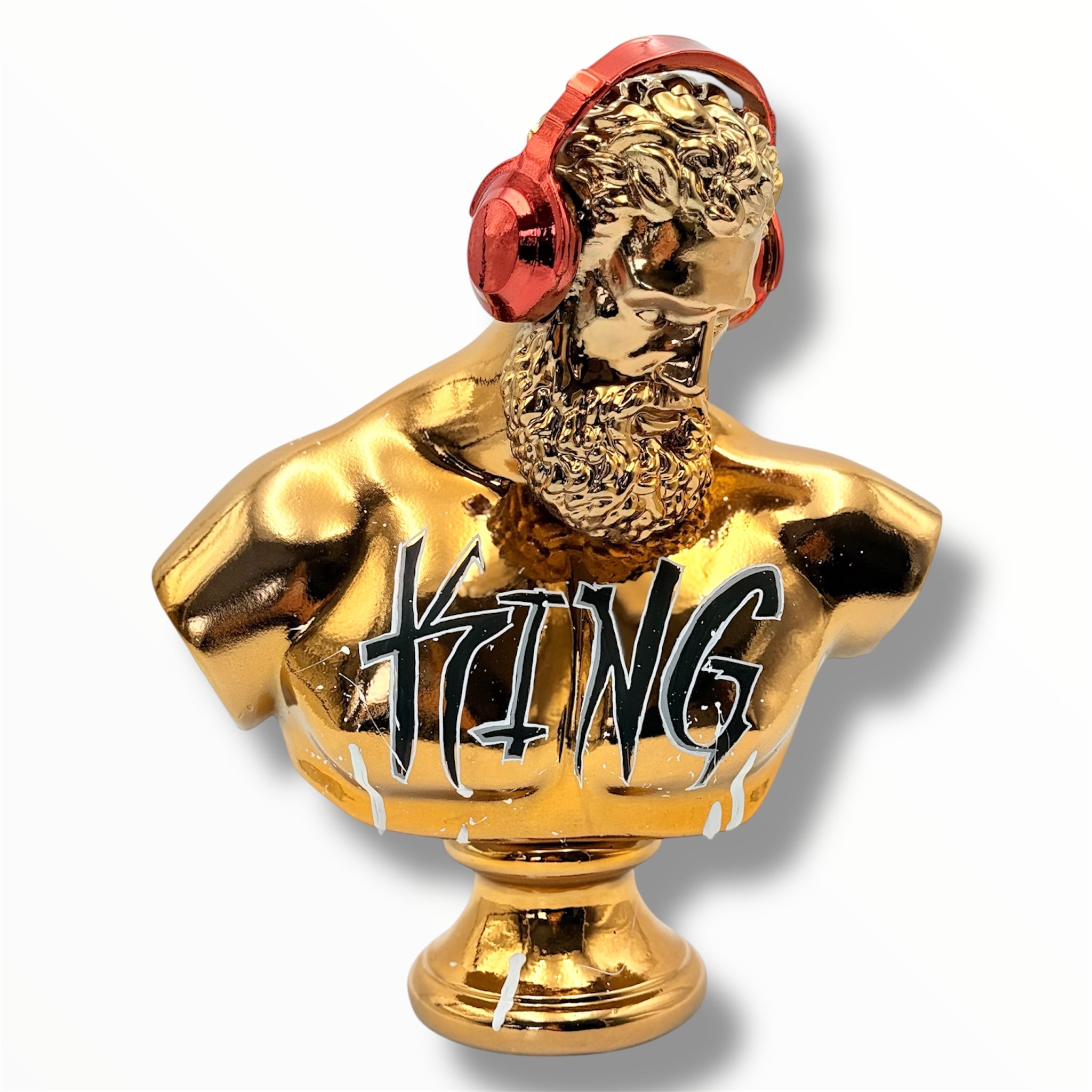 DJ Hercules Sculpture - The King Edition - king dj hercules sculpture, luxury bust, product image 1