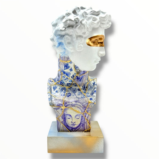 Giuliano de' Medici Sculpture - Kintsugi Edition - kintsugi giuliano de medici sculpture, luxury sculpture, product image 1
