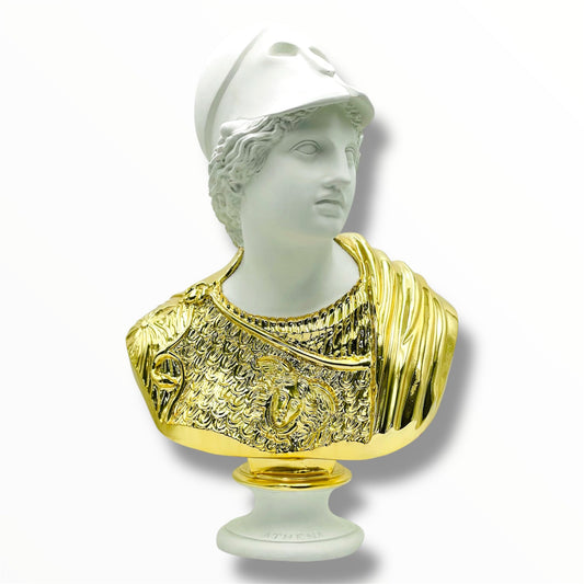 Athena Sculpture - Gold Chrome Edition - gold chrome athena sculpture, luxury sculpture, product image 1
