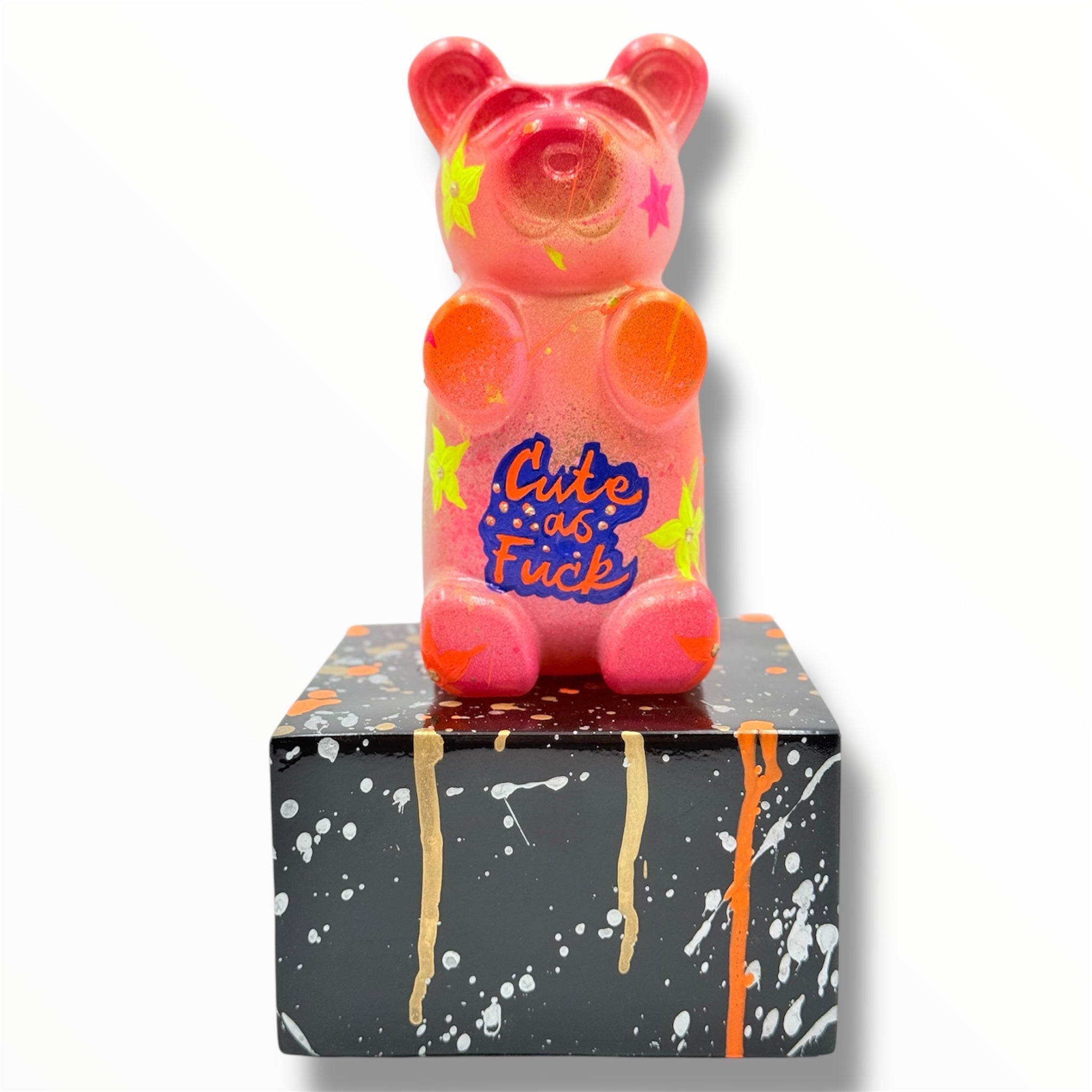 Haribo Bear Sculpture - Floral Relief Design - floral relief haribo bear sculpture, luxury sculpture, product image 1