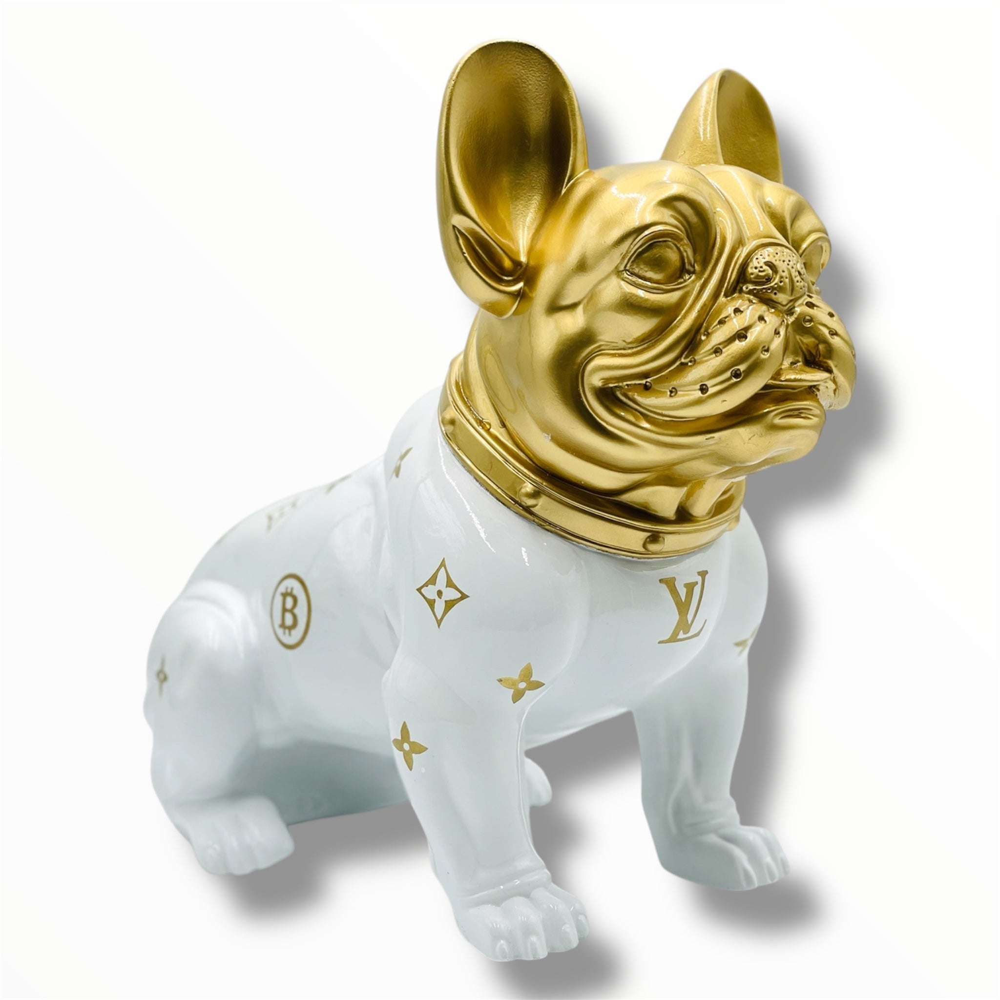 French Bulldog Sculpture - Louis Vuitton Edition - louis vuitton french bulldog sculpture, luxury sculpture, product image 1