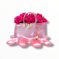 Load image into Gallery viewer, Sugar Bag Vase - Metallic Pink Melting Design - metallic pink melting sugar bag vase, luxury vase, product image 1
