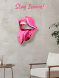 Load image into Gallery viewer, Iconic Kiss - Candy Pink Chrome Edition - pink chrome candy pink candy iconic kiss, luxury sculpture, product image 5
