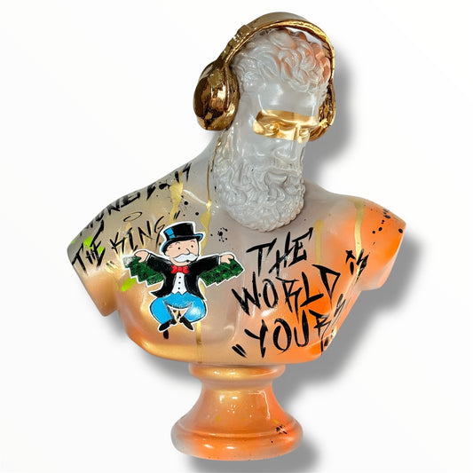 Hercules Sculpture - Flying Alec Monopoly Edition - alec monopoly flying hercules sculpture, luxury sculpture, product image…