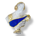 Load image into Gallery viewer, Hercules Bust Sculpture - White & Gold Modern Mythology Statue - white gold hercules bust sculpture, luxury sculpture…
