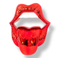 Load image into Gallery viewer, Iconic Kiss - Hot Red Chrome Edition - red chrome hot red hot iconic kiss, luxury sculpture, product image 2
