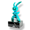 Load image into Gallery viewer, Balloon Rabbit Sculpture - Blue Chrome Pop Art Edition - blue chrome pop art balloon rabbit sculpture, luxury sculpture…

