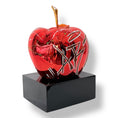 Load image into Gallery viewer, Red Chrome Apple Sculpture - Graffiti Pop Art Apple Decor - pop art graffiti red chrome apple sculpture, luxury decorative…
