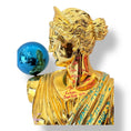 Load image into Gallery viewer, Gold Chrome Artemis Sculpture - Graffiti Pop Art Goddess Statue - pop art graffiti goddess statue gold chrome artemis…
