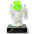 Load image into Gallery viewer, Scrooge McDuck Sculpture - White Neon Green Pop Art Edition - neon green pop art neon white scrooge mcduck sculpture, luxury…
