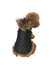 Glamping Quilted Taslon Dog Hoodie
