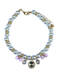 Load image into Gallery viewer, Pearl Charm Necklace with Pink Bow
