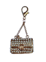 Pearl Purse Dog Collar Charm