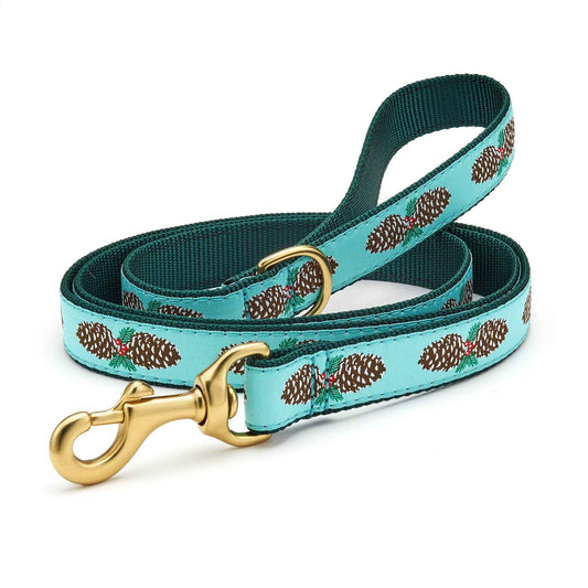 Up Country Pinecones Cast Brass Dog Leash