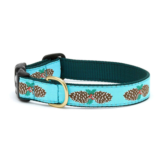Up Country Pinecones Cast Brass Dog Collar