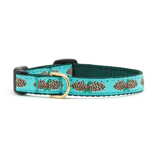 Up Country Pinecones Small Breed Dog Collar Made in USA