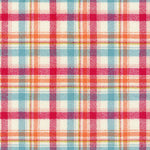 Pink & Blue Plaid Luxe Flannel Dog Bandana