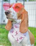Load image into Gallery viewer, Pink Flamingo Dog Bandana
