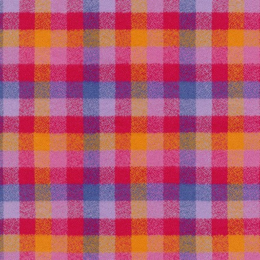 Pink Plaid Luxe Flannel Dog Bandana