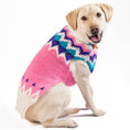 Load image into Gallery viewer, Pink Ski Bum Dog Sweater
