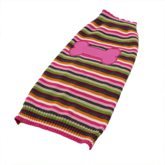 Pink Bone Dog Sweater