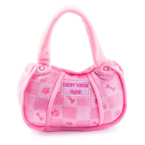 Pink Checker Chewy Vuiton Handbag