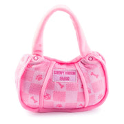 Pink Checker Chewy Vuiton Handbag