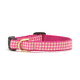 Load image into Gallery viewer, Pink Gingham Small Breed Dog Collar
