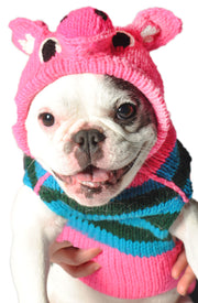 Pink Piggy Hoodie Dog Sweater
