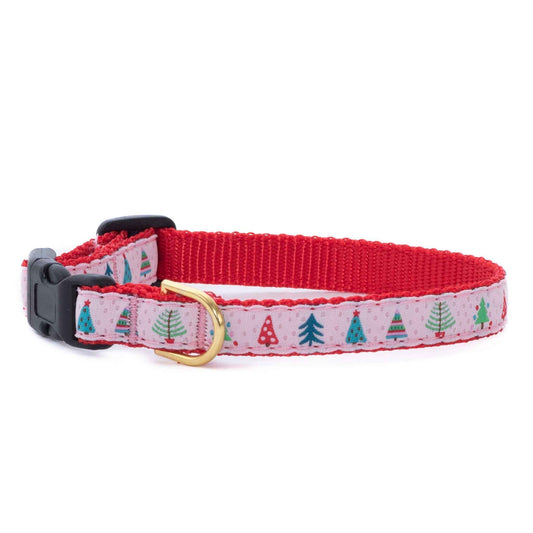 Up Country Pink Pines Small Breed Dog Collar Made in USA