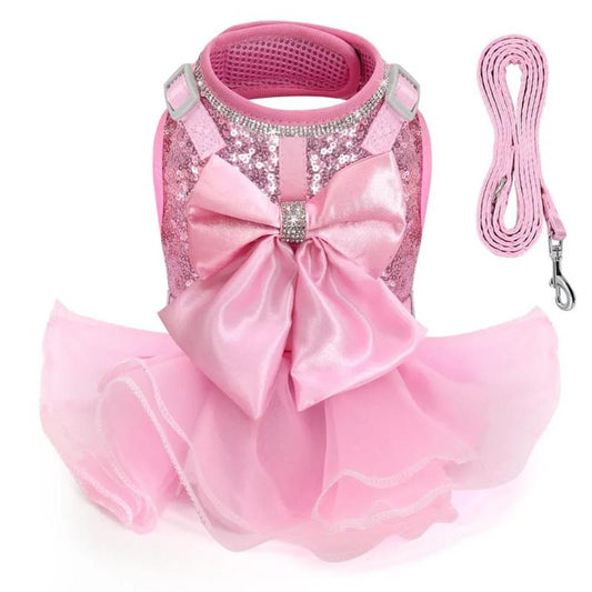 Bling Dog Harness Dress & Leash Set - Southlake Paws