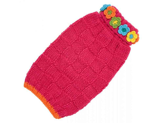 Up Country Basketweave Floral Sweater Pet Accessory