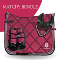 Load image into Gallery viewer, Raspberry Fizz Saddle Pad Set

