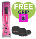 Load image into Gallery viewer, Pink Paws Saphir Cordless Clipper Two Batteries with Free Grip by Heiniger
