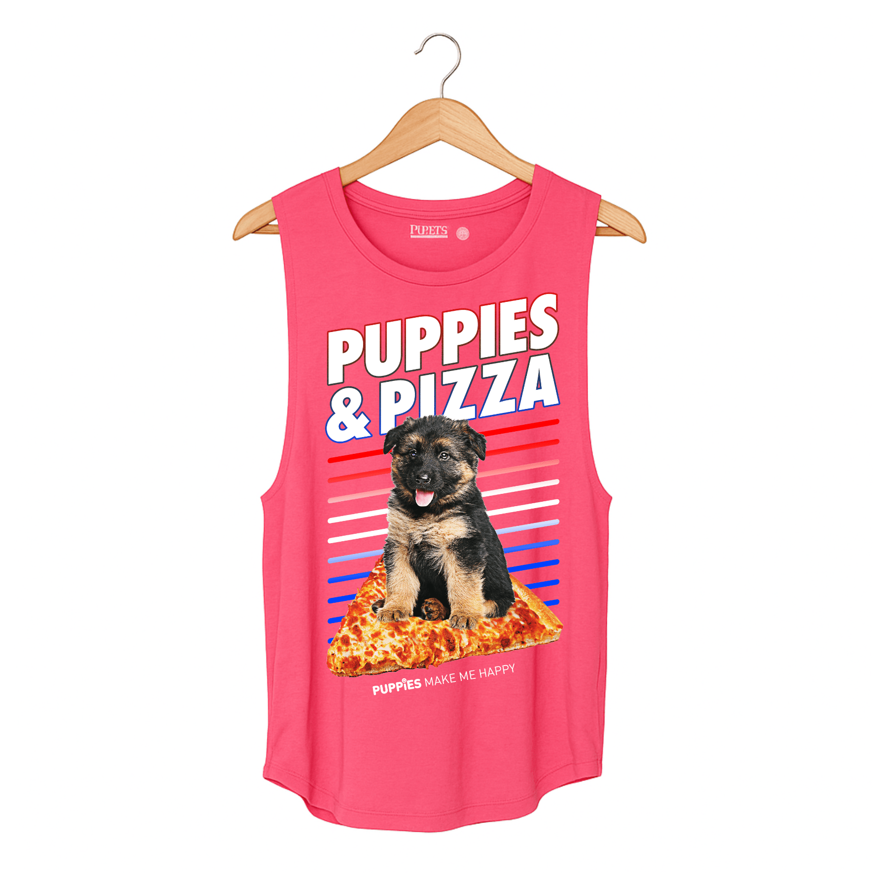 Puppies & Pizza  | Puppies Soft Women's Sleeveless Tank