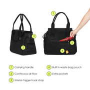 DESTINATION DOG TOTE - BLACK.