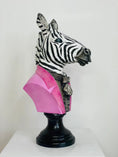Load image into Gallery viewer, Pop Art Zebra Statue
