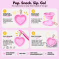 Load image into Gallery viewer, Bubblegum Heart Collapsible Bowl
