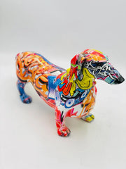 Pop Art Dachshund Dog Sculpture