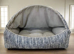 Cloud-Faux Fur Canopy Bed