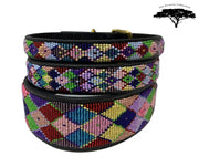 TKC Posey Argyle Beaded Dog Collar