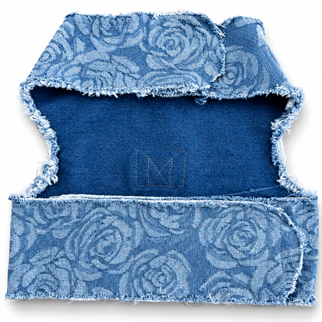 Printed Rose Denim Harness