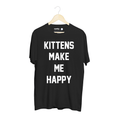 Load image into Gallery viewer, Kittens Make Me Happy Tee | Uni-Sex Crewneck Tee
