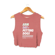Arm Day Crop Top | Gift for Dog Lovers & Dog Moms