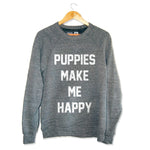 Puppies Make Me Happy Sweatshirt | Present for Dog Owners