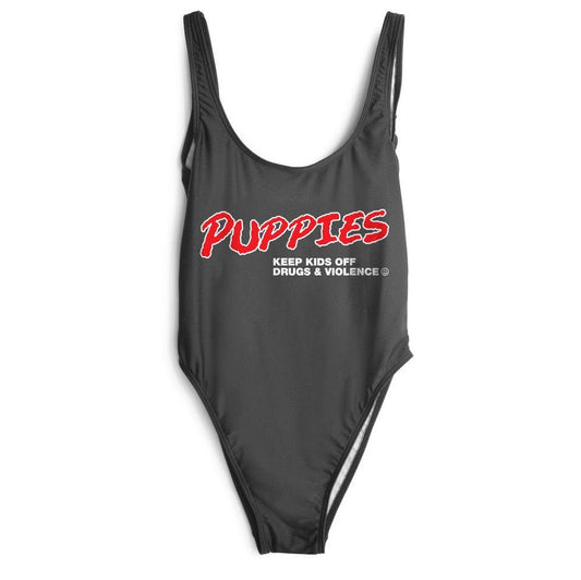 D.A.R.E. Puppies | One Piece Swimsuit | For Dog Lovers and Pool Parties