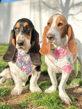 Load image into Gallery viewer, Purple Flower Dog Bandana
