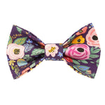 Purple Flowers Bow Tie