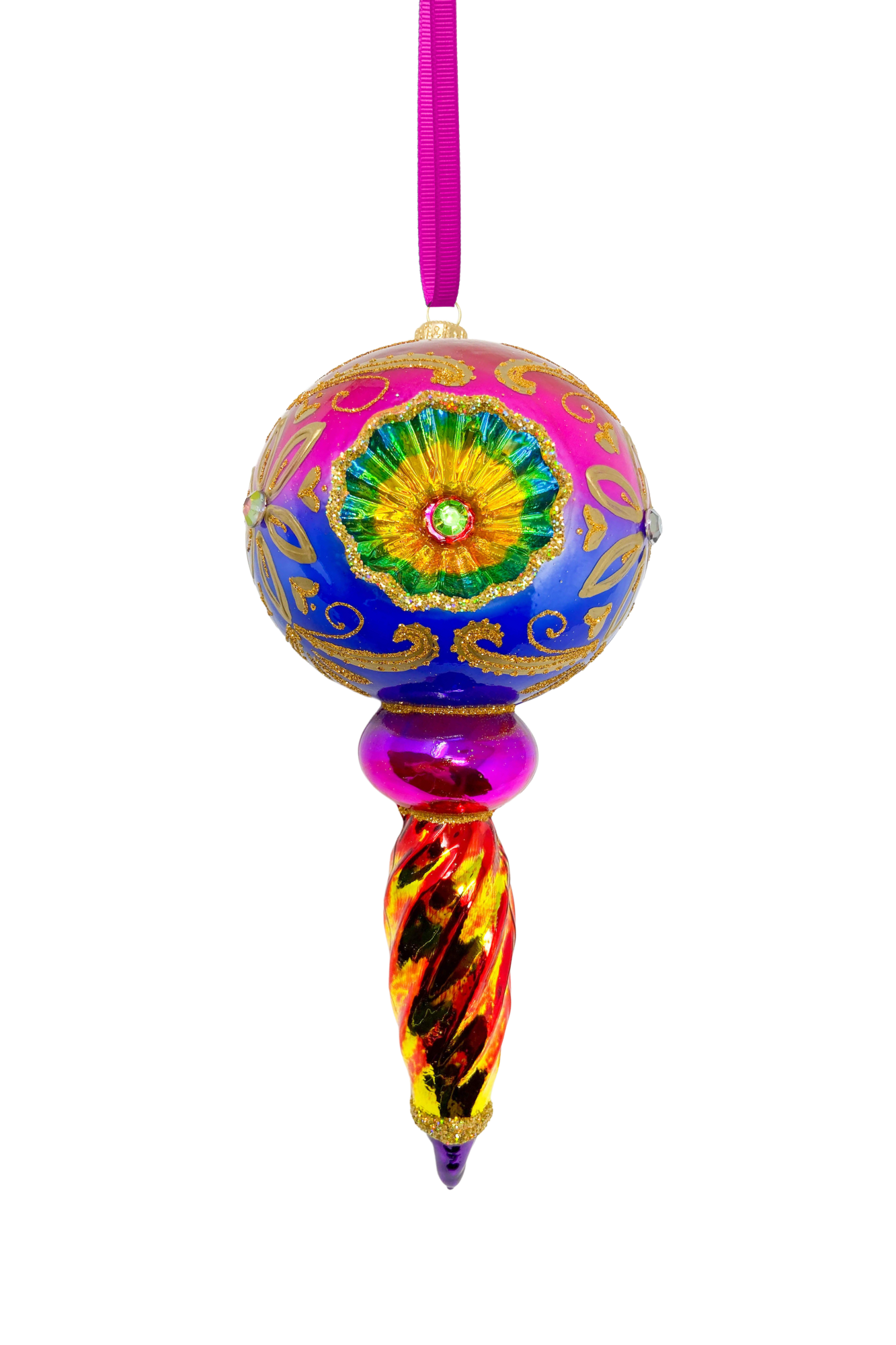 Radiant Riches Polish Glass Ornament - Southlake Paws