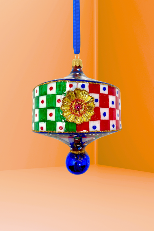 Raffinato Lantern Glass Christmas Ornament - Southlake Paws